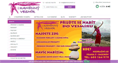 Desktop Screenshot of kamennyvesmir.cz