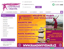 Tablet Screenshot of kamennyvesmir.cz
